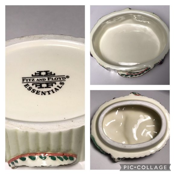Vintage Fitz and Floyd Essentials Trinket Box Jewe - Picture 12 of 12